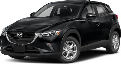 Black SUV with distinctive front grille and alloy wheels
