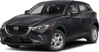 Front view with LED headlights and sleek grille