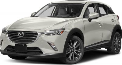 Front angled view with sleek headlights and grille design