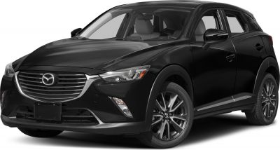 Front grille and alloy wheel of a compact crossover vehicle