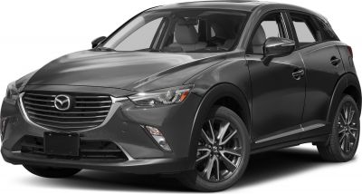 Front angle view with grille, headlights, and alloy wheels