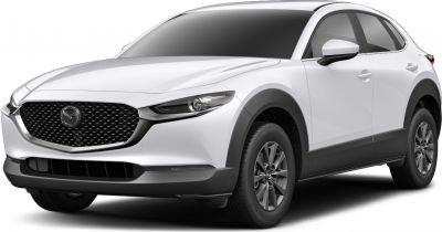 Front three-quarter view with prominent grille and sleek headlights