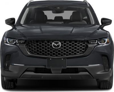 Large mesh grille and sleek LED headlights front view