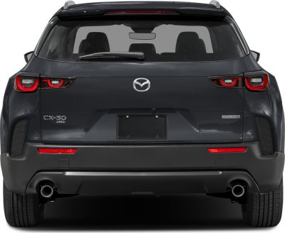 Rear view of SUV with distinct taillights and badges