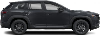 Black SUV side profile with black multi-spoke wheels and rugged cladding