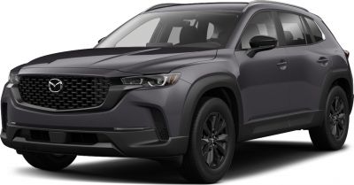 Modern SUV front with black grille and black alloy wheels