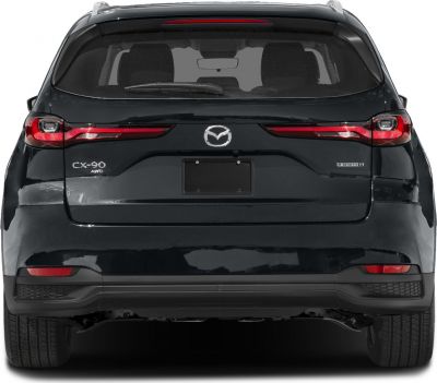 Rear view of modern SUV with sleek tail lights and AWD badge