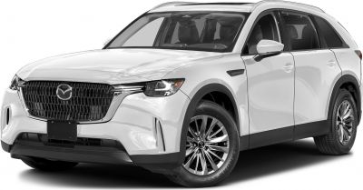 Front view of SUV showcasing grille and alloy wheels
