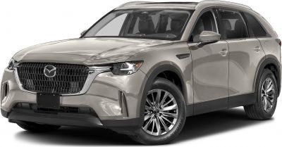 Front and side view of a crossover with black glossy grille and alloy wheels