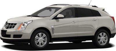 Side and front view of SUV with angular headlights and distinctive grille
