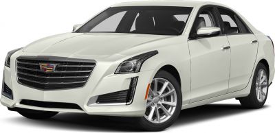Front angle with LED headlights and grille of luxury sedan