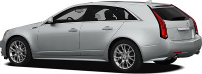 Silver sport wagon with alloy wheels and vertical rear lights