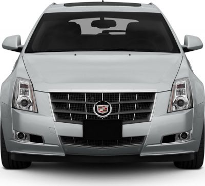 Front grille and headlights of a sport wagon