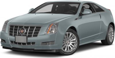 Front and side view of a coupe with sharp headlights and bold grille