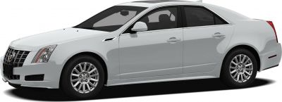 Side profile of a four-door sedan with alloy wheels