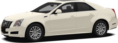 Sedan side view with chrome grille and alloy wheels