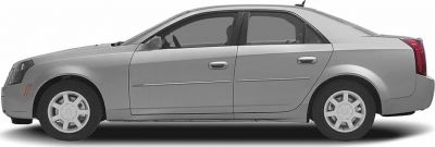 Side profile of a sedan with angular design and classic luxury styling.