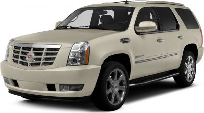 Beige luxury SUV front side view with chrome grille and large alloy wheels