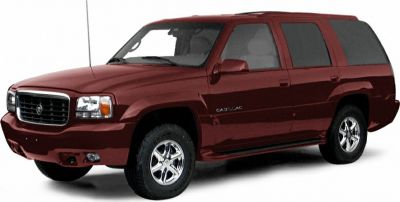 Side view of large SUV with chrome wheels and running boards