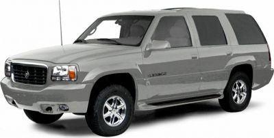 Front and side view of a full-size SUV with chrome wheels