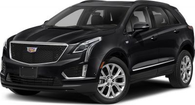 Luxury black SUV with LED headlights and prominent front grille