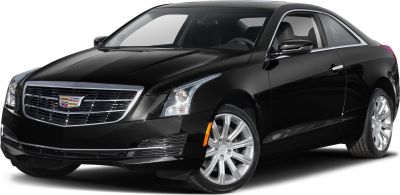 Front view of sleek coupe with LED headlights and alloy wheels
