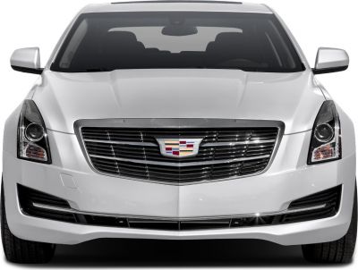 Front grille and headlights of a luxury sedan