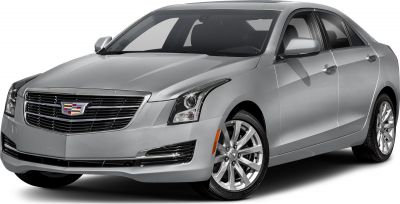 Silver sedan with prominent front grille and LED headlights