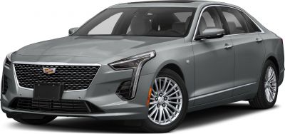 Front view of luxury sedan with vertical LED headlights and detailed grille