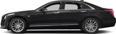 Luxury sedan side profile with alloy wheels and chrome trim