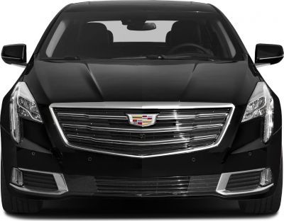 Front grille and vertical LED headlights