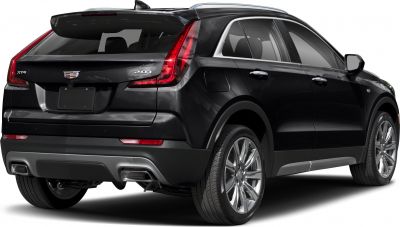 Rear and side view of SUV with prominent LED tail lights and dual exhaust tips