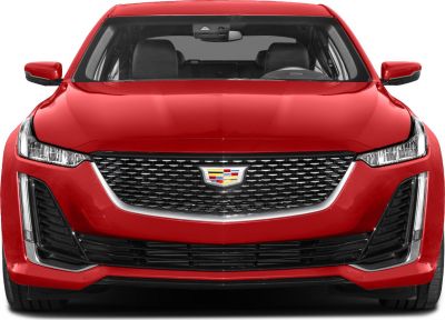 Front view with signature grille and LED headlights