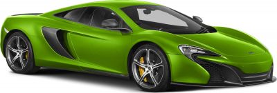 Aerodynamic green sports coupe with sleek front and carbon fiber details