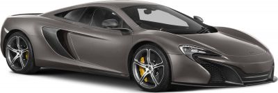 Aerodynamic sports coupe with carbon fiber side air vents and alloy wheels