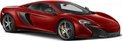 Red coupe with carbon fiber accents and yellow brake calipers