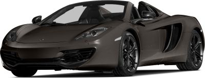 Convertible spider with aerodynamic air intakes and modern headlights