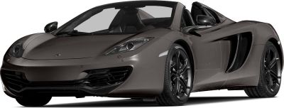 Front view of convertible with aerodynamic fascia and alloy wheels