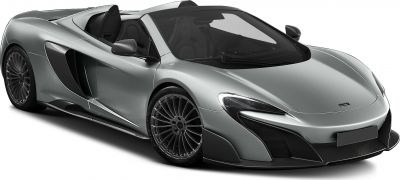 Convertible sports car with carbon fiber details and aerodynamic styling