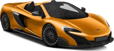 Convertible supercar with aerodynamic design and carbon fiber accents