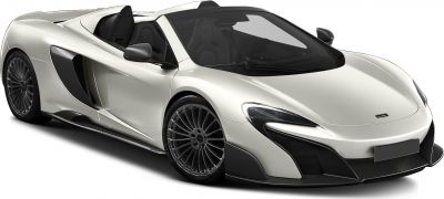Convertible supercar with carbon fiber aerodynamic parts and sport wheels
