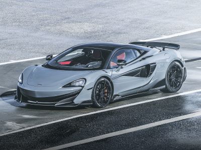 2018 McLaren 600LT 3/4 front-left view