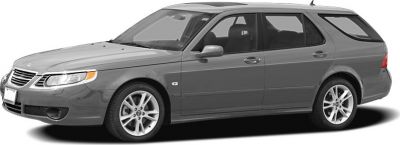 Sleek station wagon with front grille and roof rails
