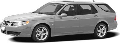 Sleek station wagon with distinctive front grille and alloy wheels