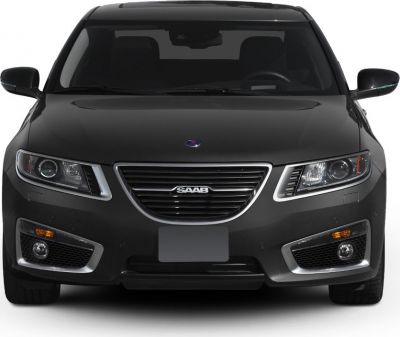 Front view of a sedan featuring grille and LED headlights