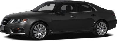Front side view of a sedan with sleek headlights and alloy wheels