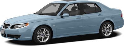 Blue sedan with side front view and alloy wheels