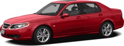 Red 2005 sedan with facelift front and side profile, alloy wheels, and detailed headlights