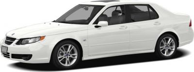 White sedan with sporty alloy wheels and aerodynamic profile.