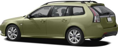 Side profile of a five-door station wagon with alloy wheels and roof rails